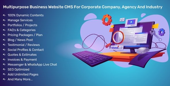 Multipurpose Business Website CMS For Corporate Company, Agency And Industry 4.0