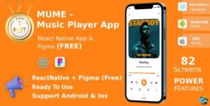 Music Player App | ReactNative | Figma FREE | Life Time Update | Mume