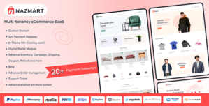 Nazmart – Multi-Tenancy eCommerce Platform (SAAS) 1.1.2