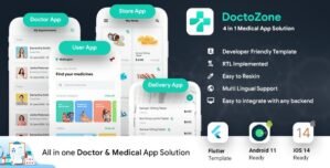 Nearby Doctor App – Online Medicine – Doctor Appointment Booking App – Android + iOS Template – FLUTTER