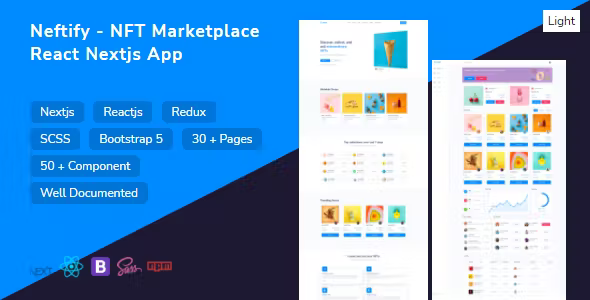 Neftify - NFT Marketplace React Nextjs App