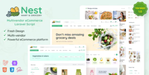 Nest – Multivendor Organic Grocery Laravel eCommerce 1.16.7