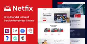 Netfix – Broadband Internet Services WordPress Theme