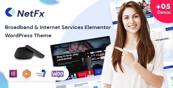 NetFx - Broadband & Internet Services WordPress Theme 2.3.0
