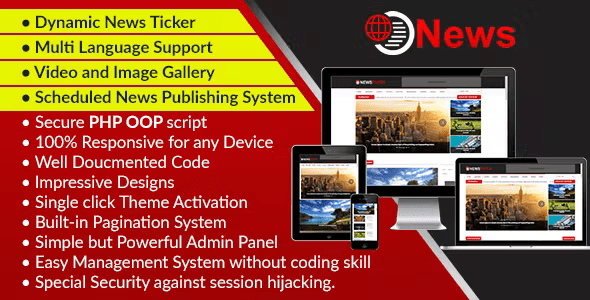 News - Dynamic Newspaper, Magazine and Blog CMS Script