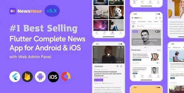 News Hour - Flutter News App for Android iOS with Admin Panel 5.0.5
