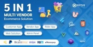 Nictus Store – Complete multivendor / single store with rider & vendor app (flutter/laravel/nuxt)