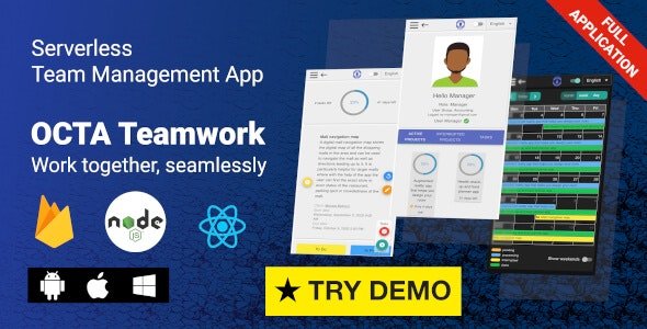 OCTA Teamwork - Firebase Team & Project Management App