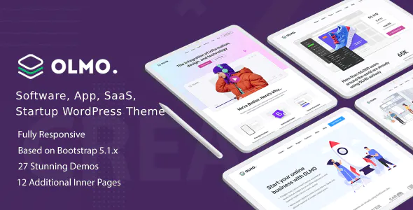 OLMO - Software & SaaS Landing WordPress Theme 1.0.4