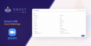 Onest LMS – ZoomMeeting Addon – Seamless Video Conferencing and Collaboration