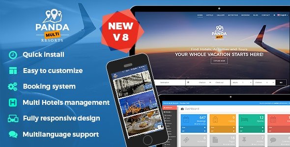 Panda Multi Resorts 8 – Booking CMS for Multi Hotels 8.1.5