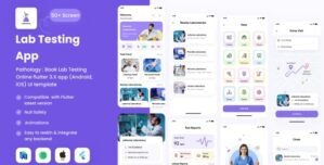 Pathology : Book Lab Testing Online flutter 3.X app (Android, iOS) UI template