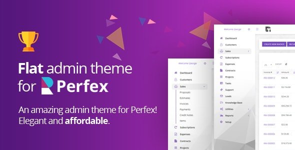 Perfex CRM - Flat Theme for Admin (Backend) Interface 1.0.3