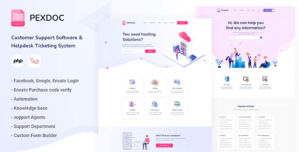 Pexdoc – Knowledgebase Customer Support Helpdesk Ticketing CMS 1.0.6