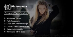 Photomania Agency – Modern Photography Template | Photography