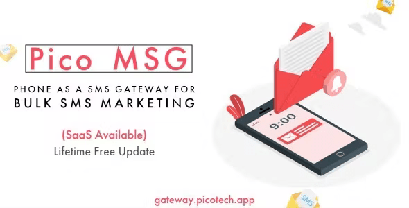 PicoMSG - Phone As an SMS Gateway For Bulk SMS Marketing 1.2