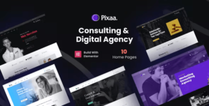 Pixaa – Consulting Digital Agency WordPress Theme