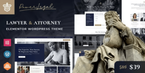 Powerlegal – Law, Lawyer Attorney WordPress Theme
