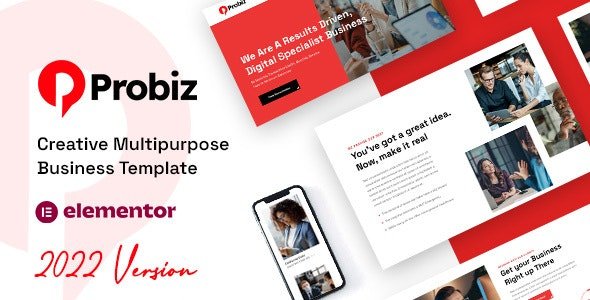 Probiz - An Easy to Use and Multipurpose Business and Corporate WordPress Theme 4.0