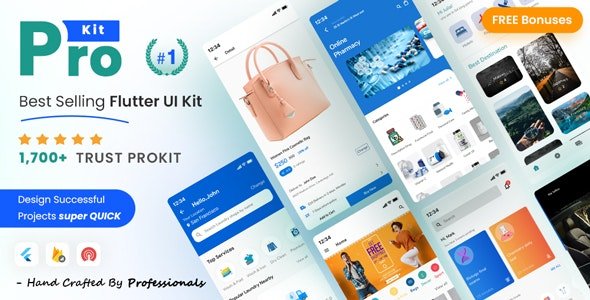 ProKit Flutter - Best Selling Flutter UI Kit 5.12.0