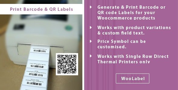 QR Codes Barcode Generator Label Printing Plugin