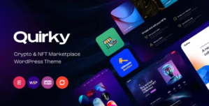 Quirky – NFT, Token Blockchain WCFM Marketplace WordPress Theme 1.8