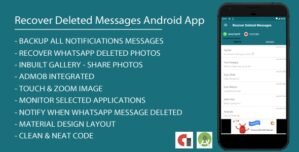 Recover Deleted Messages Android App with Admob Integration