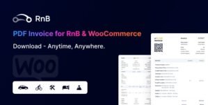 Rental Invoice – PDF Invoice For RnB WooCommerce