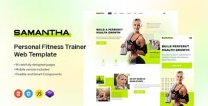 Samantha – Fitness HTML Template