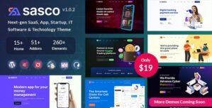 Sasco – SaaS Startup Multipurpose WordPress Theme 1.0.4