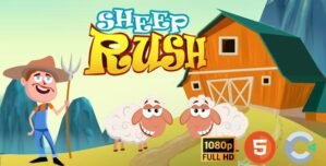 Sheep Rush | Hypercasual game (construct 3)