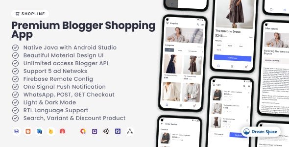 Shopline - Premium Blogger Shopping App 1.0
