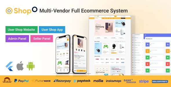 Shopo eCommerce - Multivendor eCommerce Flutter App with Admin Panel Website 3.7.0
