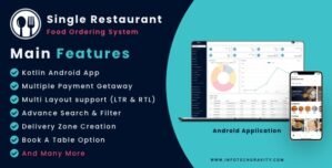 Single Restaurant – Android User Delivery Boy Apps With Laravel Admin Panel