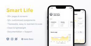 Smart Life | Mobile App Template | Ionic 6 | Capacitor 3