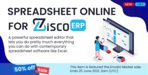 Spreadsheet online for ZiscorERP