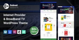 Subnet – Internet Provider Broadband TV WordPress Theme