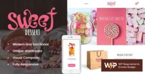 Sweet Dessert | Candy Shop Cafe WordPress Theme
