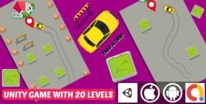 Take A Trip Unity Car Puzzle Game With 20 Levels and Admob For Android and iOS