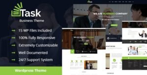 Task – Business Corporate WordPress Theme!