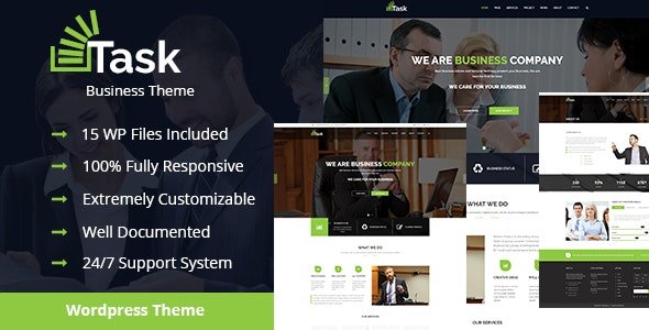 Task - Business Corporate WordPress Theme!