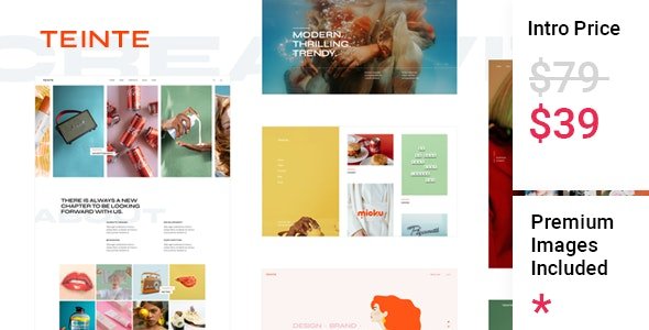 Teinte - Creative Portfolio and Design Theme