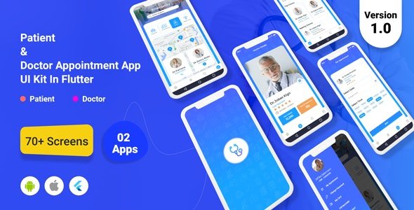 TeleDoc - Patient And Doctor Appointment App UI Kit in Flutter