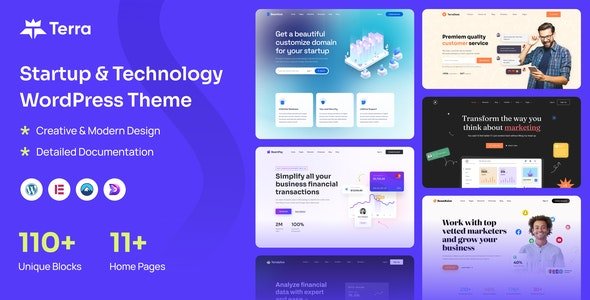 Terra - Startup Technology WordPress Theme 1.0.3