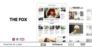 The Fox – Minimal Newspaper News Magazine Blog WordPress Theme