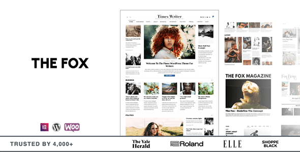 The Fox - Minimal Newspaper News Magazine Blog WordPress Theme