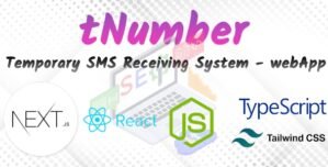tNumber – Temp SMS Receiving System – [Next.js React Web Application]