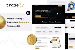 Tradely – Online Trading Investment Elementor Template Kit
