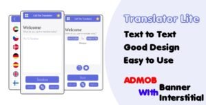 Translator Lite, Text to Text + Admob