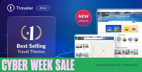 Travel Booking WordPress Theme